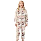 Schneeoverall Jungen, Schneeanzug Kinder, Gemütlicher Fleece Overall Mit Für Mädchen Ideal Als Spielkleidung Oder Winteroutfit Weiche Wärmende Loungewear Für Kleinkinder Kinder