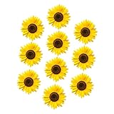 TOYANDONA Living Wandtattoo Sonnenblumen Wandsticker Selbstklebend Blumenmuster Dekorative Aufkleber Für Schlafzimmer Wohnzimmer DIY Wanddeko Abnehmbar Einfach Anzubringen