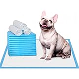 60cmx60cm 6-lagige Trainingspads für Hunde – Elalove Welpen-Pinkelpads, super saugfähig & auslaufsicher, Einweg-Tier-Piddle-Pad, Töpfchen-Pads für Welpen & Hunde (50 Stück, groß)