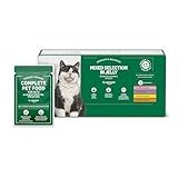 by Amazon Katzenfutter, nass, für ältere Katzen, Gemischte Auswahl in Gelee, 4.8kg (48 beutel mit 100g)