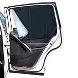 Lechin Sonnenschutz Auto Baby Vorhang Magnetisch für UV-Schutz Hitzeschutz Sonnenschutz Auto Kinder Seitenscheibe Heckscheiben Vorhang Heckscheibe 2 Stück