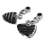 Motorrad-Fußrasten aus Aluminium, Gummi, verstellbare Winkel, universell passend für Autobahn-Fußbrett, Motorrad-Fußpedale