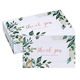 Dankeskarten, Aquarell-Dankeskarten, Aquarell-Designs, Dankeskarten, Grußkarten für Hochzeit, Geburtstag, Business, 50 Stück
