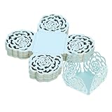 LABRIMP 50 Stück Schokoladen papier halter Bonbons Tasse dekorative Schokoladenverpackung hochzeitsdeko hochzeitsdeco Süßigkeiten süssigkeiten Hochzeits-Schokoladenverpackung Trüffelbecher