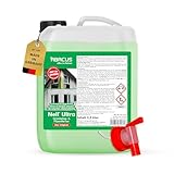 ABACUS® Nell Ultra Grünbelagentferner & Algenentferner Konzentrat, extrem stark! Entfernt Grünbelag & Algen selbsttätig mit Langzeitschutz – für Stein, Fassade, Terrasse, Dach – Nell Ultra 2,5 Liter