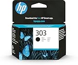 HP 303 (T6N02AE) Original Druckerpatrone Schwarz für HP ENVY 6200, 7100, 7134, 7220e, 7221e, 7224e, 7800, 7900e HP Tango Printer , (1er Pack)
