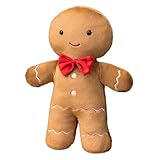 Okeeyseda Neues PlüSchkissen für Weihnachten, GefüLlt mit Schokoladenkeksen, Hausform, Dekokissen, Niedliches, Lustiges Weihnachtsbaum-, Puppe D