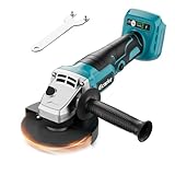 Ecarke Akku Winkelschleifer für Makita Akku 18V Li-Ion, 900W Bürstenloser Profi-Schleifer, 9000U/min, 12.5cm Scheibendurchmesser mit Winkelschleiferschlüssel (Ohne Akku und Ladegerät)
