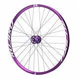 LSRRYD Steckachse Boost Vorderrad/Hinterrad 26 27,5 29 Zoll Enduro Mountainbike Laufrad Aluminium Legierung Felge Scheibenbremsen 7-12 Geschwindigkeit AM DH(Purple,Front 20 * 110MM_29')