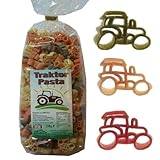 TRAKTOR Nudeln – Pasta in Traktorform 225 g – Nudelspezialität aus 100% Hartweizengrieß – Lustige Motivnudeln für Kinder & Erwachsene – Originelle Geschenkidee