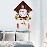 CFTGIW Kuckucksuhr Baumhaus W Uhr Kunst Vintage Dekoration für Zuhause oder Mitglied? Diese Kuckucksuhr Baumhaus mit KunstuhrW ColokDekouhrDeko-DekorationVintage-UhrKuckucksuhrBaumhaus