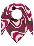 Zwillingsherz Damen Dreieckstuch XXL – Halstuch Umschlagtuch Schultertuch – weiches Tuch aus Baumwollmix – großer leichter Damenschal – für jede Jahreszeit – Alltag, Büro & Freizeit Happy Waves
