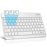 JADEMALL Kabellose Tablet Tastatur QWERTZ Deutsches - Bluetooth Magnetisch ultraleichtes Tastatur mit iOS-Sondertasten für Galaxy Tab, Xiaomi Pad, Lenovo,Huaiwei