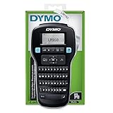Dymo LabelManager 160 Hand-Etikettiermaschine mit QWERTY-Tastatur, Schwarz/weiß