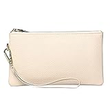 SENDEFN Damen Handtasche, RFID Schutz von Clutch Taschen für Damen, Geldbörse Damen Klein Leder mit Handgelenkschlaufe und Reißverschluss Münzfach