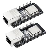 APKLVSR ESP32 Modul, WT32-ETH01 Embedded Serial Port Networking Bluetooth + WiFi Combo Gateway MCU Modul ESP32 Drahtlos Modul