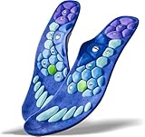 Bodytecni Einlegesohlen für Plantarfasziitis, magnetische Akupressur-Einlegesohlen zum Abnehmen, Linderung von Fersenschmerzen, Stoßdämpfung, bequeme Massage-Einlegesohle, Anti-Müdigkeit (Größe 36-42)