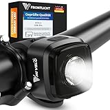 MIVELO Fahrradlicht vorne - Fahrradlampe LED StVZO, IPX5 wasserdicht - Fahrradbeleuchtung vorne USB aufladbar - Fahrrad Frontlicht mit Akku (Fahrrad Frontlicht)