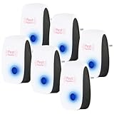 AOOWU Ultraschall Schädlingsbekämpfer, 6 Stück Mäusevertreiber Ultraschall & Pest Control Repeller, Elektronische Insektenschutzmittel für Mäuse, Mücken, Fliegen, Spinnen, Kakerlaken