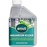 Envii Aquarium Klear - Natürlicher Wasserklärer für Süßwasseraquarien – Entfernt Grünes Wasser, Verbessert die Wasserklärung, Sicher für Fische und Pflanzen – 500ml Flasche Behandelt 4000 Liter