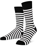 Mysocks Streifen weiß schwarz 41-46