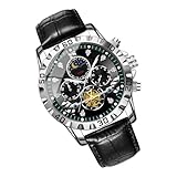 Generisch Herrenuhr,wasserdichte Outdoor-Uhr Für Extreme Bedingungen | Leuchtende Analogue Mondphasen-Armbanduhr Für Angeln, Sport & Outdoor-Aktivitäten