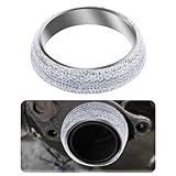 HIAHXC 1 Stück Auto Auspuff Dichtung Universeller Auspuffdichtung Auspuffdichtungen Vielseitig Einsetzbar Auto Flansch Donut Dichtung Dichtring Graphitdichtung(48MM)