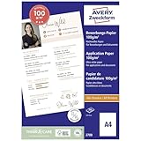 Avery Zweckform 2788 Business Inkjet Bewerbungspapier (200 Blatt, 100 g/m², A4, satiniertes Druckerpapier, beidseitig beschichtet, sofort trocken & wischfest, Geschäftspapier für Inkjet-Drucker) weiß