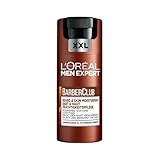 L'Oréal Men Expert Bart & Haut XXL Feuchtigkeitspflege für Männer, Gesichtscreme für den 3-Tage-Bart, Bartpflege für Herren mit Zedernholzöl, Barber Club, 1 x 100 ml