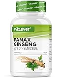 vit4ever Roter Panax Ginseng - 180 Kapseln - 1800 mg pro Tagesportion - 20% Ginsenoside - Roter koreanischer Ginseng 20:1 Wurzelextrakt - Hochdosiert - Vegan