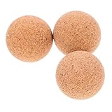 Supvox 3 Stück Teiliges Austauschbarer Tischfußball Korkbälle aus Holz Langlebige Robuste Zubehörteile für Heim und Indoor Fußballtisch Ersatz für Tischfußballteile