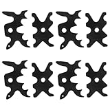 Abaodam Plastik Billard Brückenkopf 8 Stück 13mm Hirschhorn und Spinnenforke Je 4 Stück Billardqueue Brückenaufsatz Zubehör für Pool Billardtisch