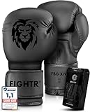 FIGHTR® Boxhandschuhe - Maximaler Schutz & Stabilität | Box Handschuhe für Boxen, MMA, Muay Thai & Kickboxen | Größen 8-16 oz, inkl. Tragetasche