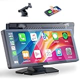 Volam 9.26 Zoll CarPlay Bildschirm,Tragbares Autoradios kompatibel mit Apple CarPlay&Android Auto,Car Play IPS Touch Screen,Buddy Display mit siri/GOO-gle,GPS Navigation,Bluetooth,Mirror Link