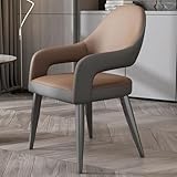 FYNNDM Moderne Esszimmerstühle in Kontrastfarbe, 4er-Set, stilvolle, mit Kunstleder gepolsterte Schalenstühle mit Metallbeinen für Küche, Esszimmer, Wohnzimmer, Lounge und Empfang