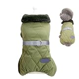 Winterjacke für Welpen – Warmer Schneemantel für kleine Hunde, isoliert bei kaltem Wetter, wetterfester Hundemantel | bequeme Outdoorbekleidung