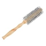 Spezial Haarbürste Fönbürste Rundbürste Rundhaarbürste mit Wildschweinborsten aus Holz Antistatisch Haarpflege Styling- M