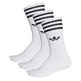 Adidas Solid Crew Socks Socken 3er Pack (35-38, white/black)