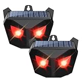 Solarbetriebener Tiervertreiber für den Außenbereich, Nachtzeit, wasserdicht, Tierkontrolle, mit zwei roten blinkenden Lichtern, für Katzen, Hunde, Füchse, Vögel, Stinktiere für Bauernhof, Garten, Hof