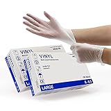 Generisch Vinyl Handschuhe Infinia AG 4000 Stück 40 Box á 100 Stk., Einmalhandschuhe, Transparent, Puderfrei, Vinyl, Einweg, Vinylhandschuhe, Einweghandschuhe in S, M, L, XL (S) (L)