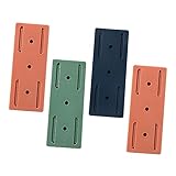HIAKDOFT 4 Stück Selbstklebender Power Strip Halter Wandmontage ohne Bohren Kabelhalter Organizer für Steckdosen Adapter Router Kabelmanagement Praktisch und Langlebig für Zufällige Farbe
