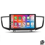 Radio für Hon-da Pilot Ridgeline 2015–2023 Autoradio mit 10,1 Zoll 1280 x 720P Touchscreen kabelloses Car Play Android Auto DSP EQ Bluetooth RDS FM RDS WiFi AHD Rückfahrkamera(Color:8 CORE 6+128G)