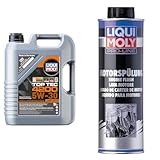 LIQUI MOLY Top Tec 4200 5W-30 New Generation | 5 L | Synthesetechnologie Motoröl | Art.-Nr.: 3707 & Pro-Line Motorspülung | 500 ml | Öladditiv | Art.-Nr.: 2427
