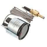 Amosfun 1 Satz Wasser Temperatur Gauge mit Sensor Präzise Messungen für Autos und Lkw Mechanisches Thermometer mit Dual Selbstversorgend Celsius Fahrenheit für Motorüberwachung