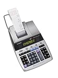 Canon MP1211-LTSC, druckender Tischrechner, 12-stellig, zweifarbiges Display, Silber Metallic
