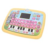 Parliky Bilinguales Spanisches Lernpad für Kleinkinder LED Bildschirm Musikalisches Alphabet und Zahlenlernspielzeug Kompakter Lernlaptop Batteriebetrieben für Vorschulkinder und Frühe