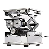 Elektrischer Hubtisch aus Edelstahl – Mini-Laborplattform mit Fernbedienung, 10 kg Kapazität, kompaktes 15 x 15 cm Design, leiser Betrieb für den Laborgebrauch