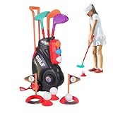 Golfschläger für 3-5 | Interaktives Set für Kleinkinder – Lernspielzeug für drinnen und draußen im Garten und Hinterhof zu Hause für Party und