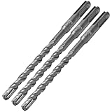 SDS Plus Bohrer Set 8 x 160mm, 3 Stück Steinbohrer Set, Professionell Betonbohrer Hammerbohrer mit 4 Hartmetall Schneiden, Steinbohrer Betonbohrer Ideal zum Bohren in Stein, Beton, Ziegelmauer