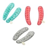 POPETPOP Universelle Wc Sitz Unterlegscheiben 3 Paar Plüsch Toilettenkissen Warm Weich PU Material Waschbar für Erwachsene